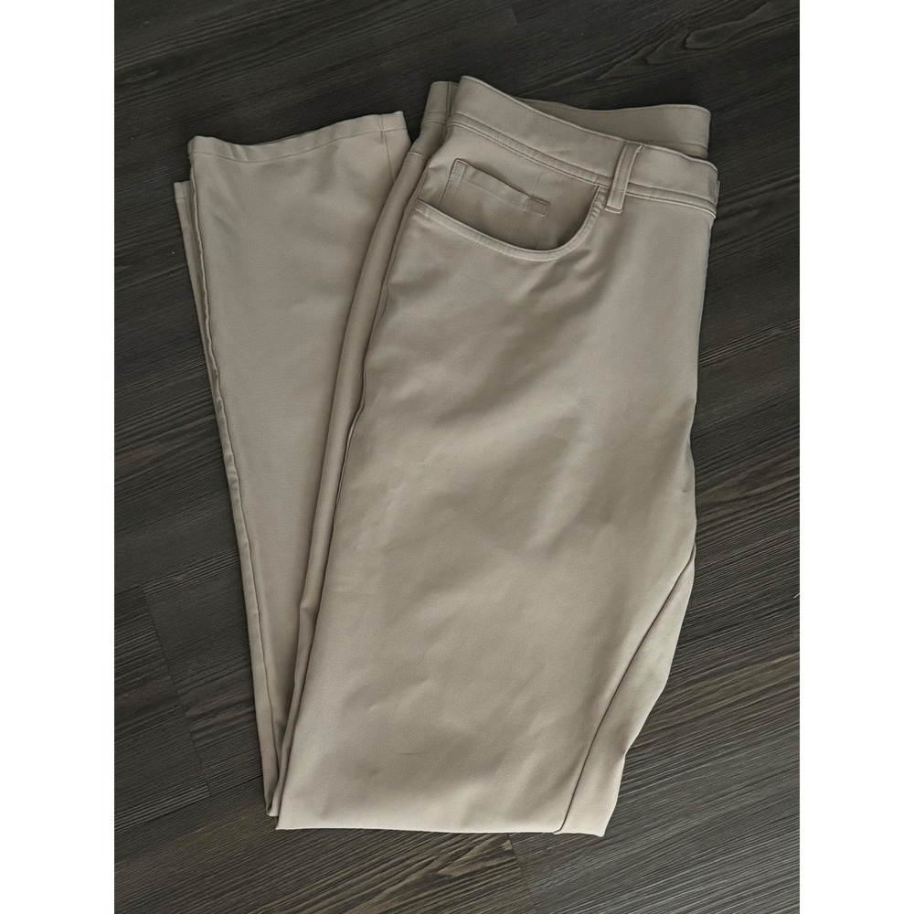Dunning Mens Golf Pants‎ Size 32/32 Beige Stretch Athletic Performance - Picture 3 of 8